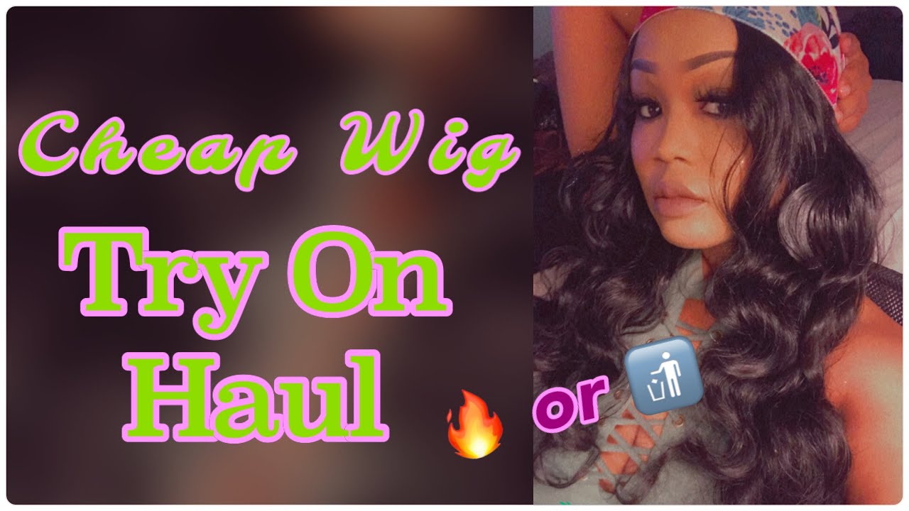 Cheap Wig Try On Haul | RAW REVIEW! #review #haul #cheapwig #cheaphair