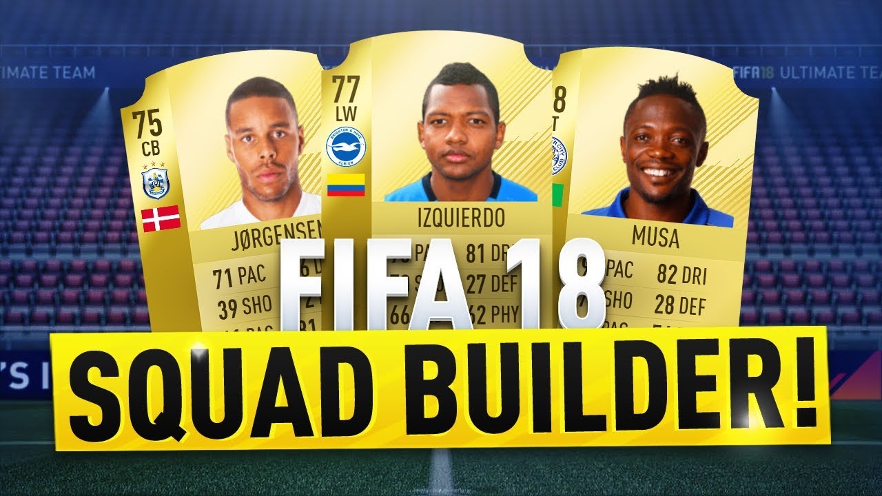 FIFA 18 - CHEAP PREMIER LEAGUE STARTER SQUAD! FIFA 18 SQUAD BUILDER!