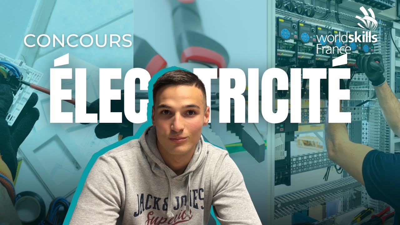 Swann CLAMART, électricien, médaillé d'or national WorldSkills 2025