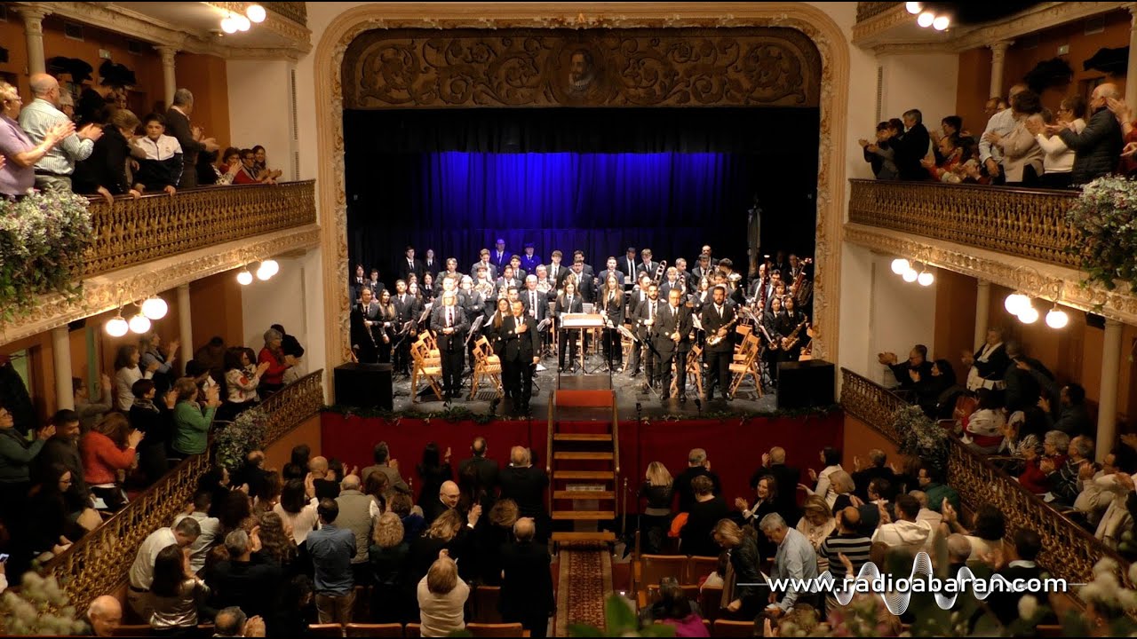 Concierto de la Banda Primitiva de Llíria en el Inicio del Centenario del Teatro Cervantes de Abarán