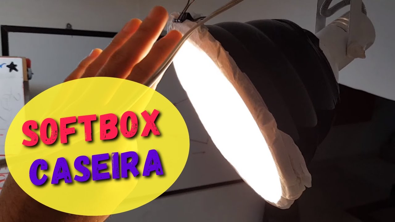 Constru&ccedil;&atilde;o de uma softbox caseira - tutorial