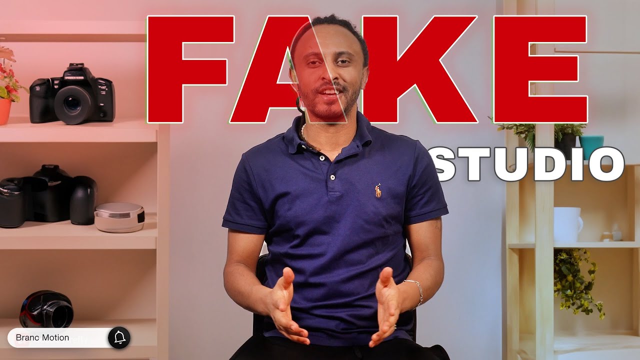 Create a fake YouTube Studio Background for Free | YouTube Studio Set-up