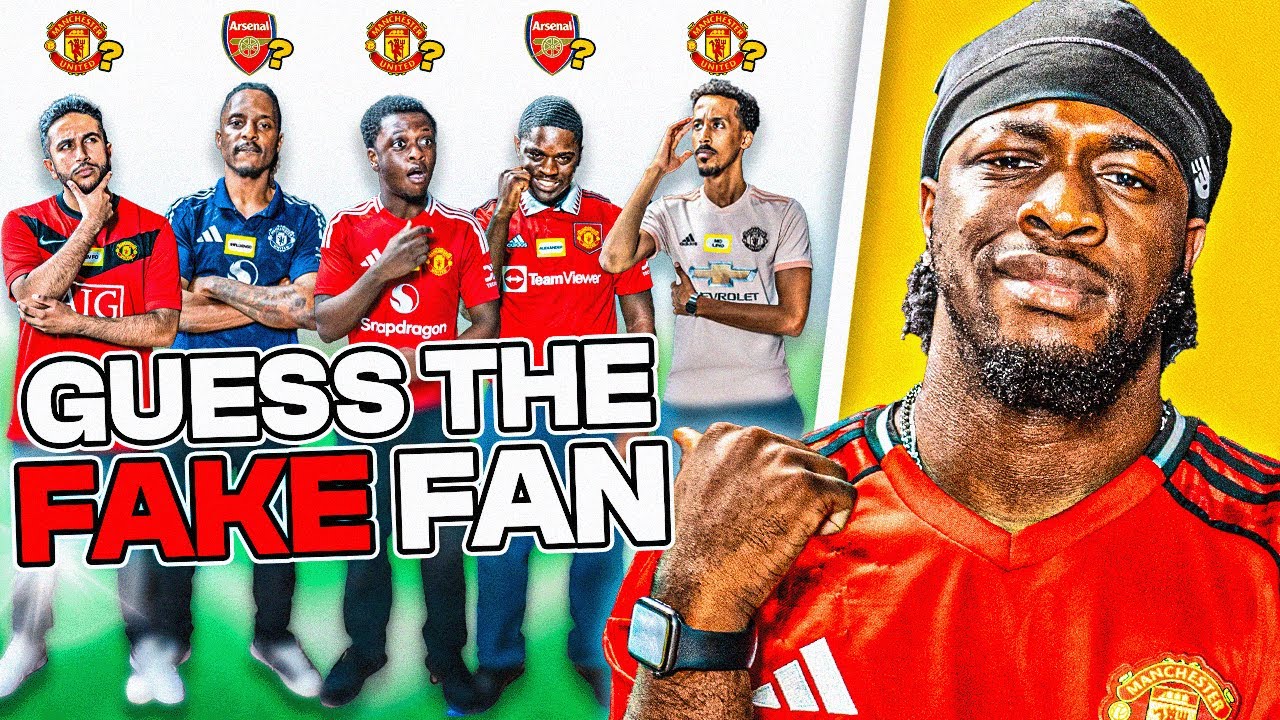 Can MANCHESTER UNITED fans guess the ARSENAL fan IMPOSTER? 🥵