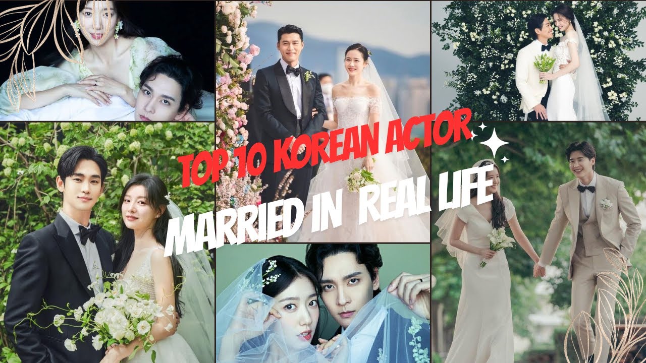 💍 Top 10 Korean Actors Married in Real Life | Beautiful Korean Celebrity Couples#lifestyleexposde