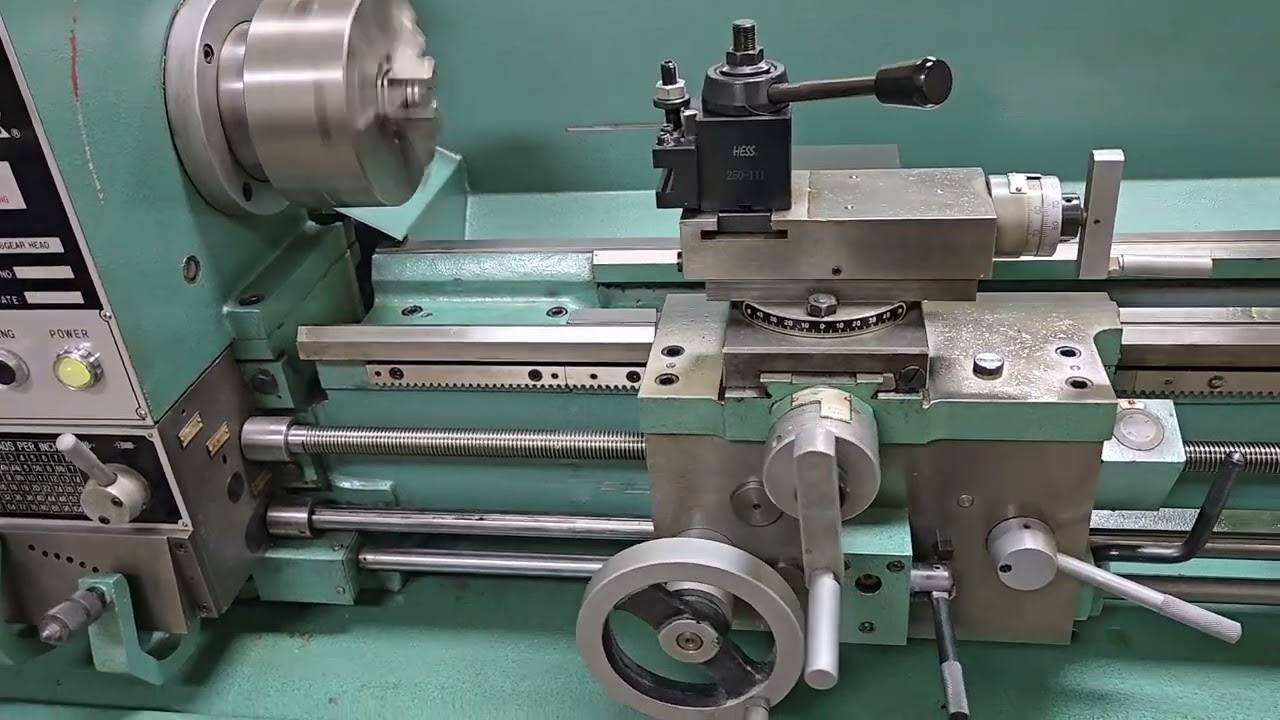 12 x 36 Manual Geared head engine lathe