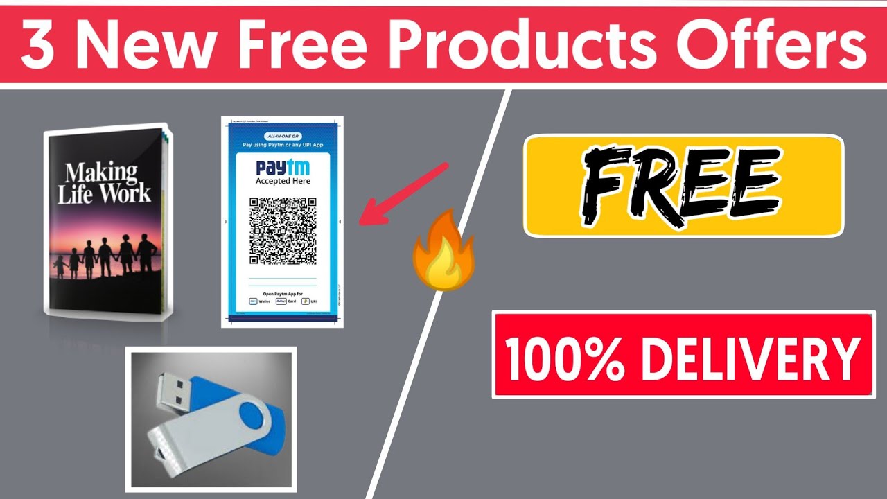 3 New Free Products Offers || Free Sample In India || Free Earning Tech