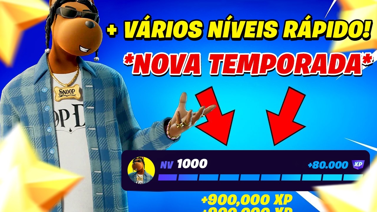 NOVO MELHOR MAPA DE XP *SEM TIMER* PARA SUBIR N&Iacute;VEL R&Aacute;PIDO na NOVA TEMPORADA DO FORTNITE TEMPORADA 2