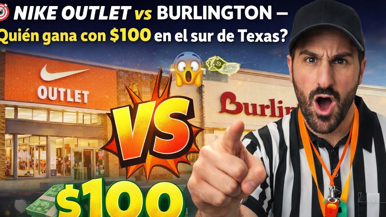 🎯 NIKE OUTLET vs BURLINGTON — ¿Quién gana con $100 en el sur de Texas? 😱💸