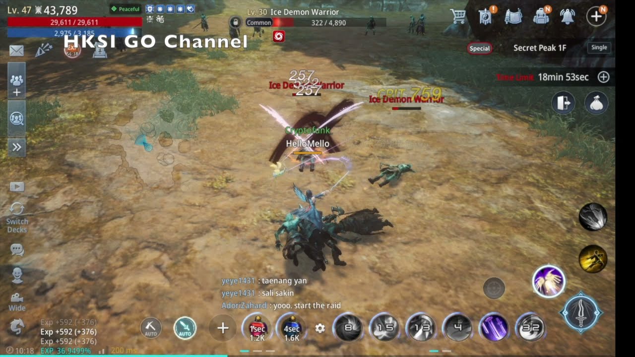 Mir4 Searching UC Blood Soul Crystal at Secret Peak #Ep3
