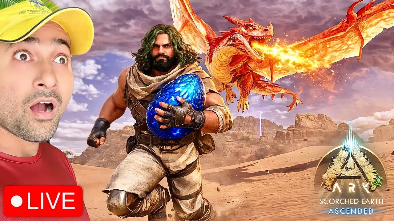 WYVERN EGG HATCHING IN ARK SCORCHED EARTH LIVE STREAM