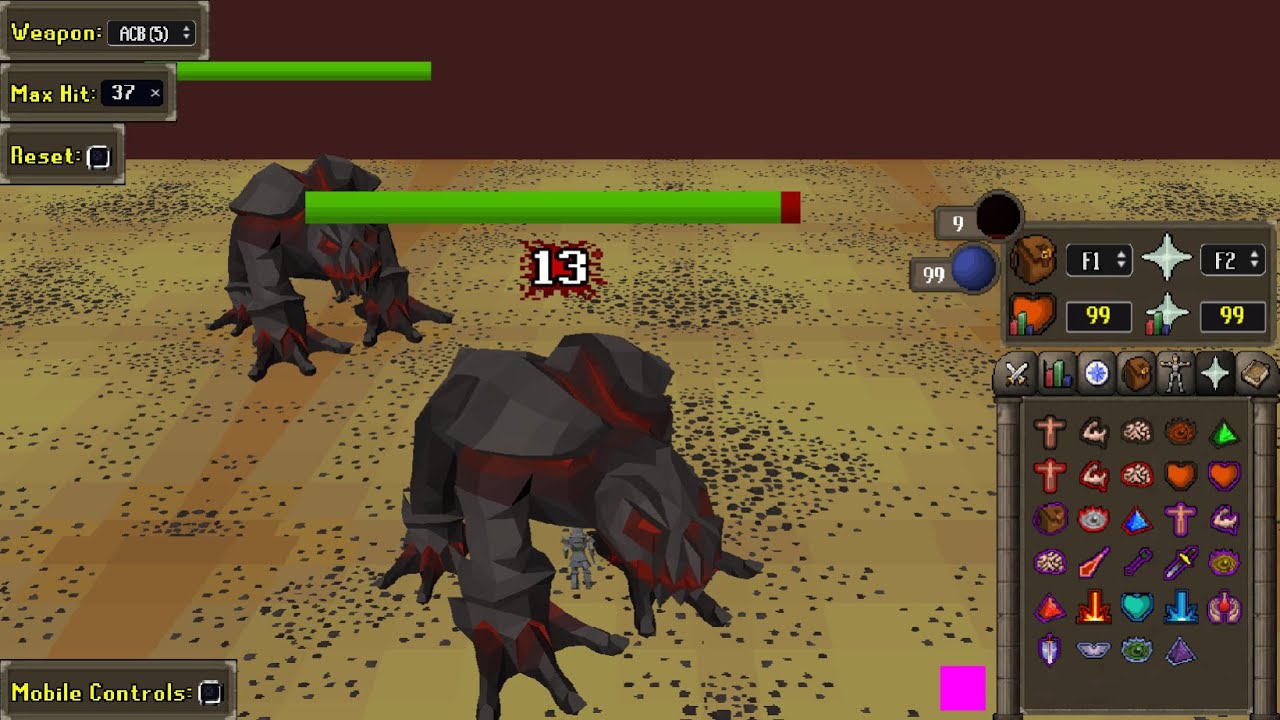 RuneScape OSRS Triple Jaltok-Jad Trainer [HTML5] Gameplay