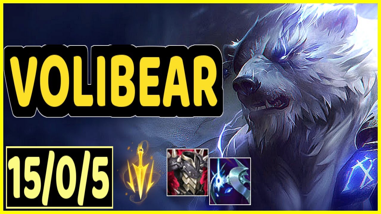 VOLIBEAR VS EKKO - 15/0/5 KDA JUNGLE GAMEPLAY