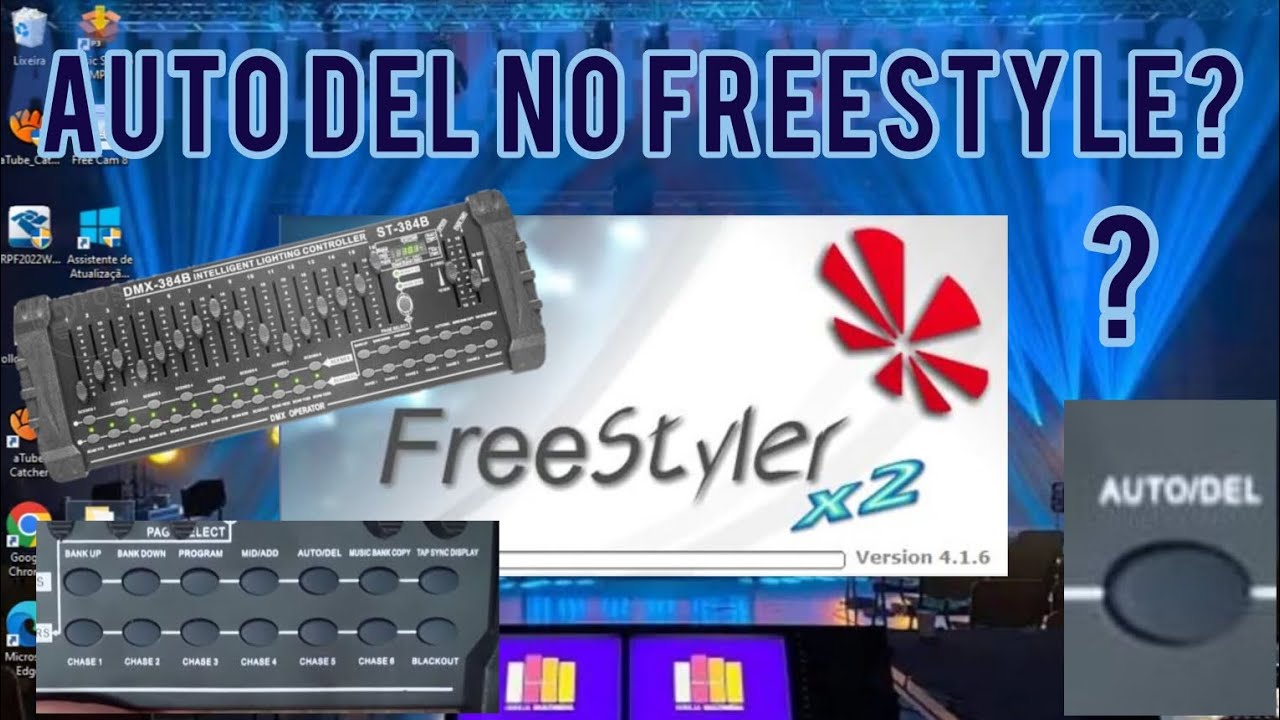 FREESTYLER DMX | Como gravar cena com várias fases | Como gravar cena no modo static |