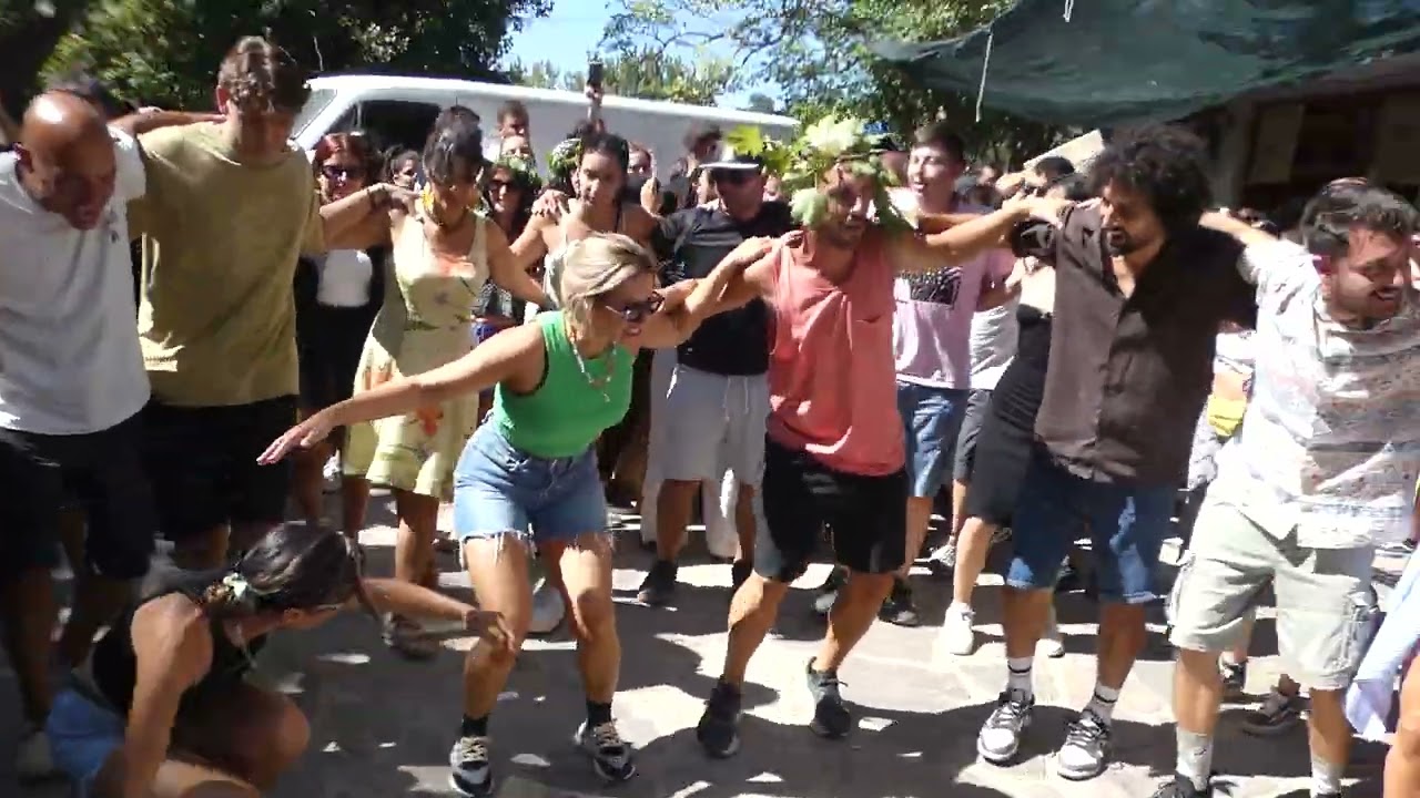 Ikariotikos dance,Ικαριώτικος χορος,Λαγκαδά , 15.08,2024 .Ikaria,Langkada,,at Ikaria island.