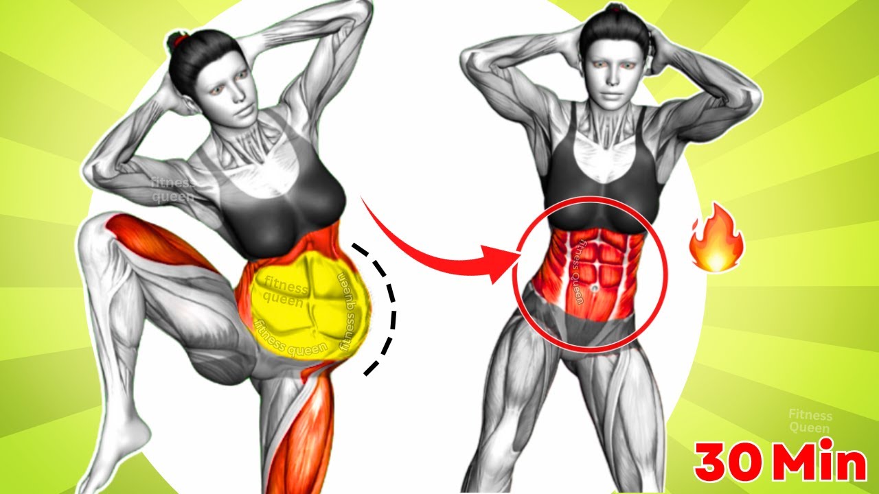 1-MINUTE STANDING ABS EXERCISES ➜ Over 50, Overweight ➜ Gentle Weight Loss Workout but Strong