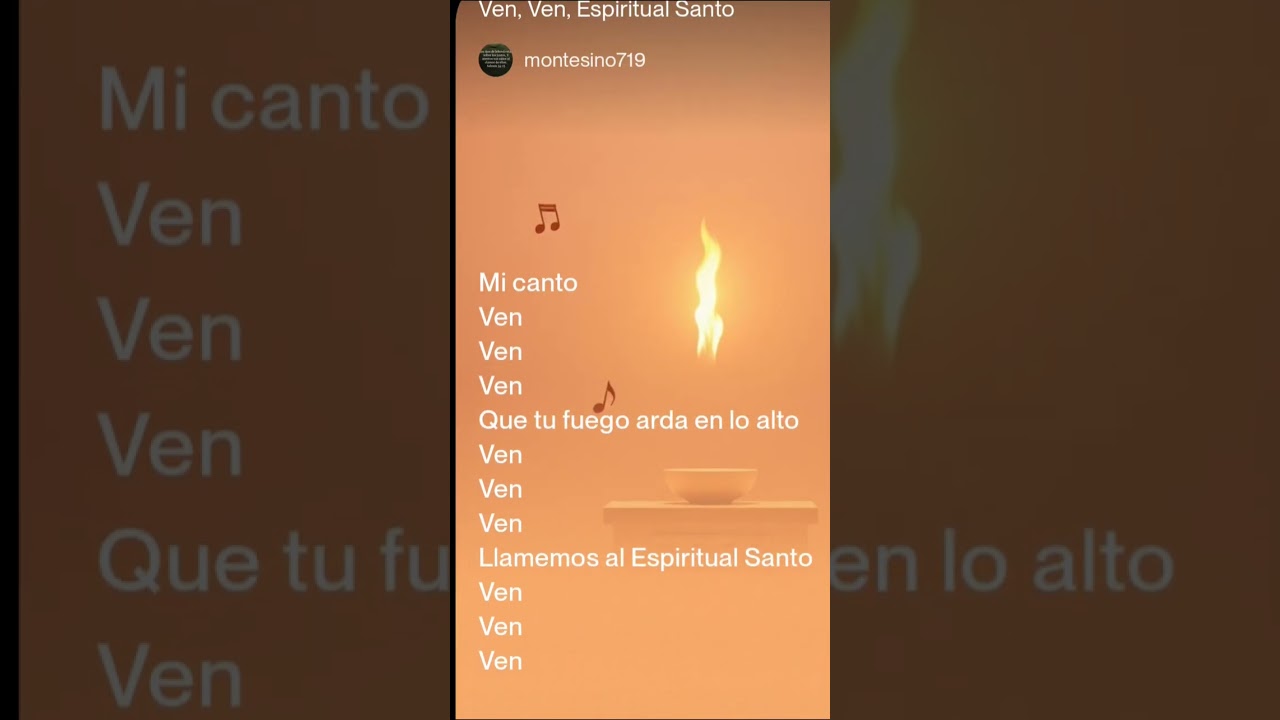 Ven ven Espiritual Santo 