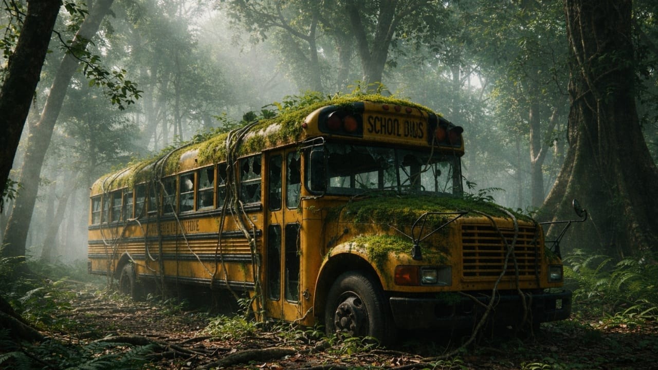 Restoring Process ASMR a Forgotten 1960s School Bus Found Deep in the Jungle.