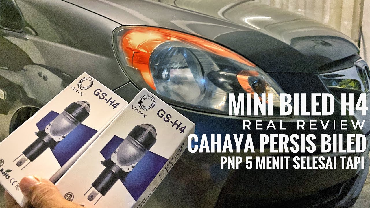 Review Mini Biled H4 Viral Vynix GS H4 Super Murah
