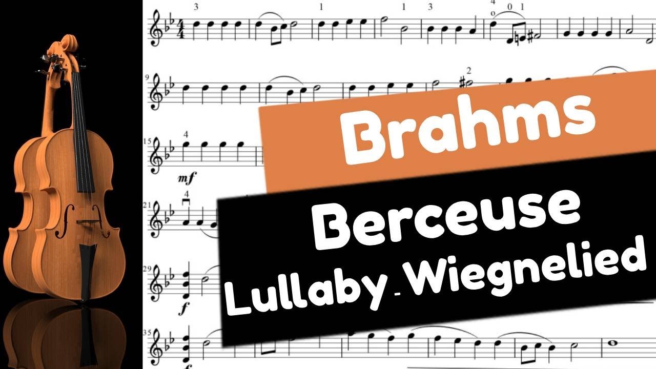 Brahms - Berceuse - Duo Violon - Lullaby Violin Duet - Wiegenlied