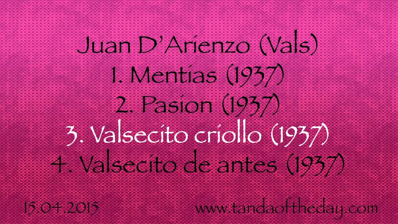 15.04.2015 - Tanda Of The Day - Juan D'Arienzo (Vals)