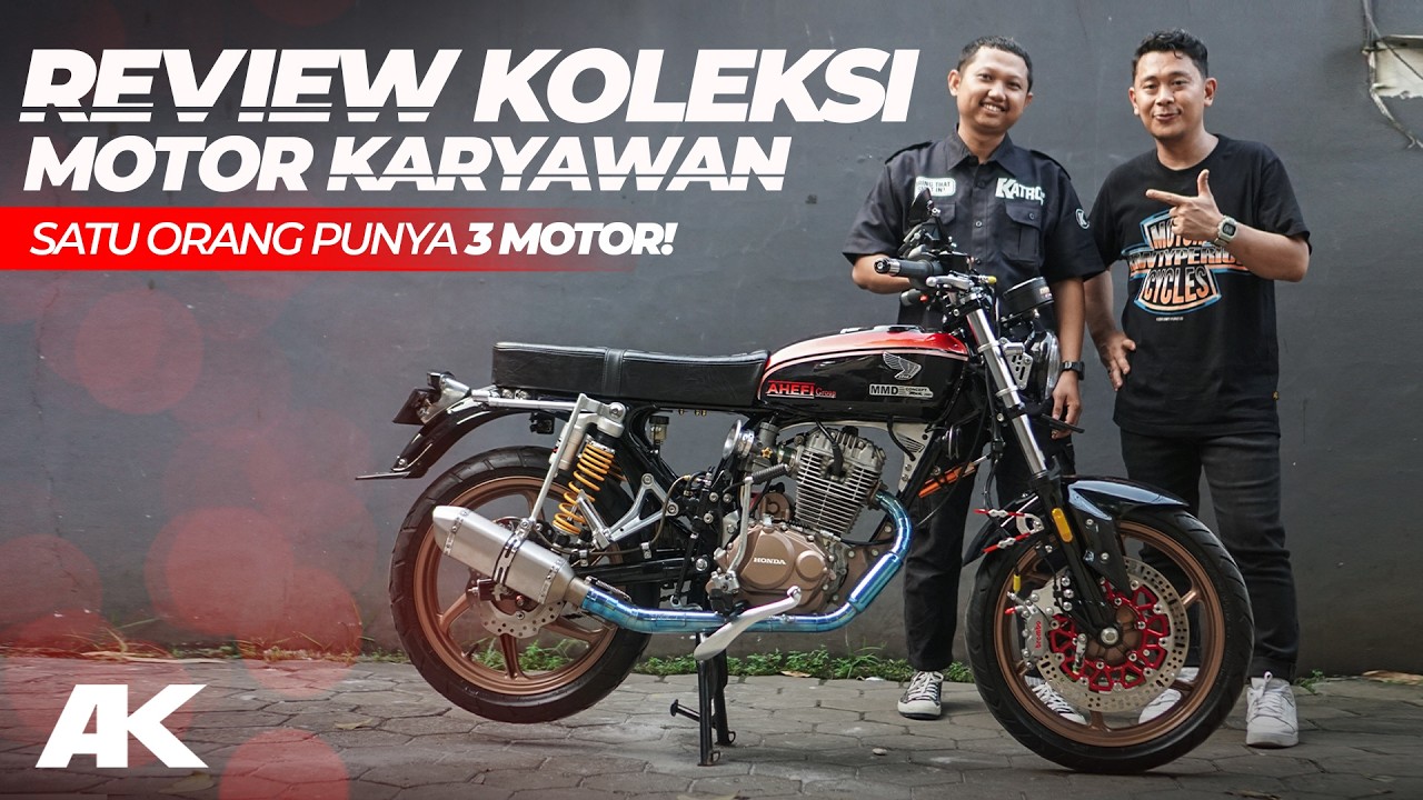 AMAZING !! Review Motor Karyawan Katros, 1 Orang punya 3 Motor. #Megapro #CB100 #Vario  #AtenxKatros