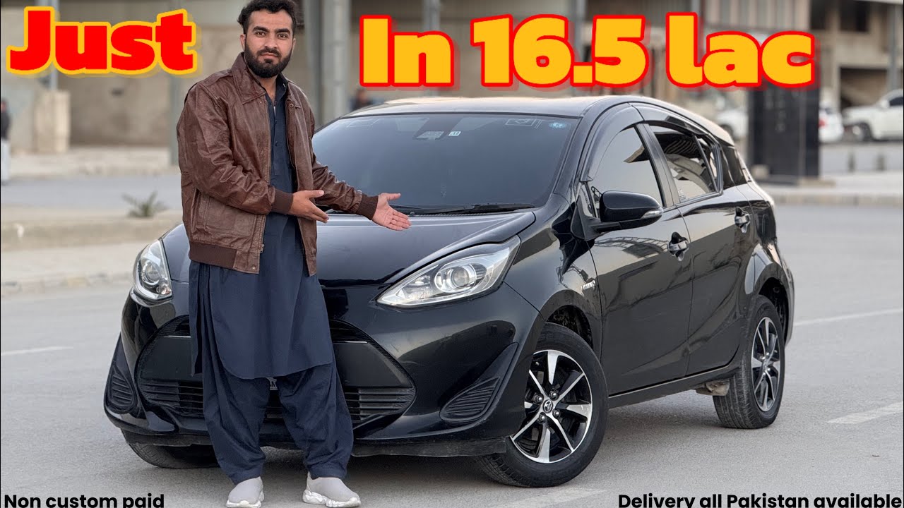 Non custom paid Toyota AQUA hybrid 1.8(2018)Just in 16.5 Lac  NCP cars with low prices with delivery
