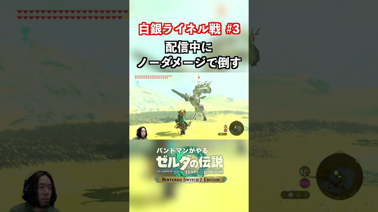 配信中にノーダメージでライネル倒す3 ゼルダの伝説ティアーズオブザキングダム #shorts #ティアーズオブザキングダム #ティアキン #ゼルダの伝説 #ゲーム実況 #ゲーム配信