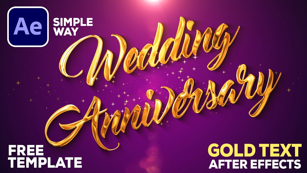 Shine & Gold Logo Animation Tutorial After Effect | After Effects Tutorial