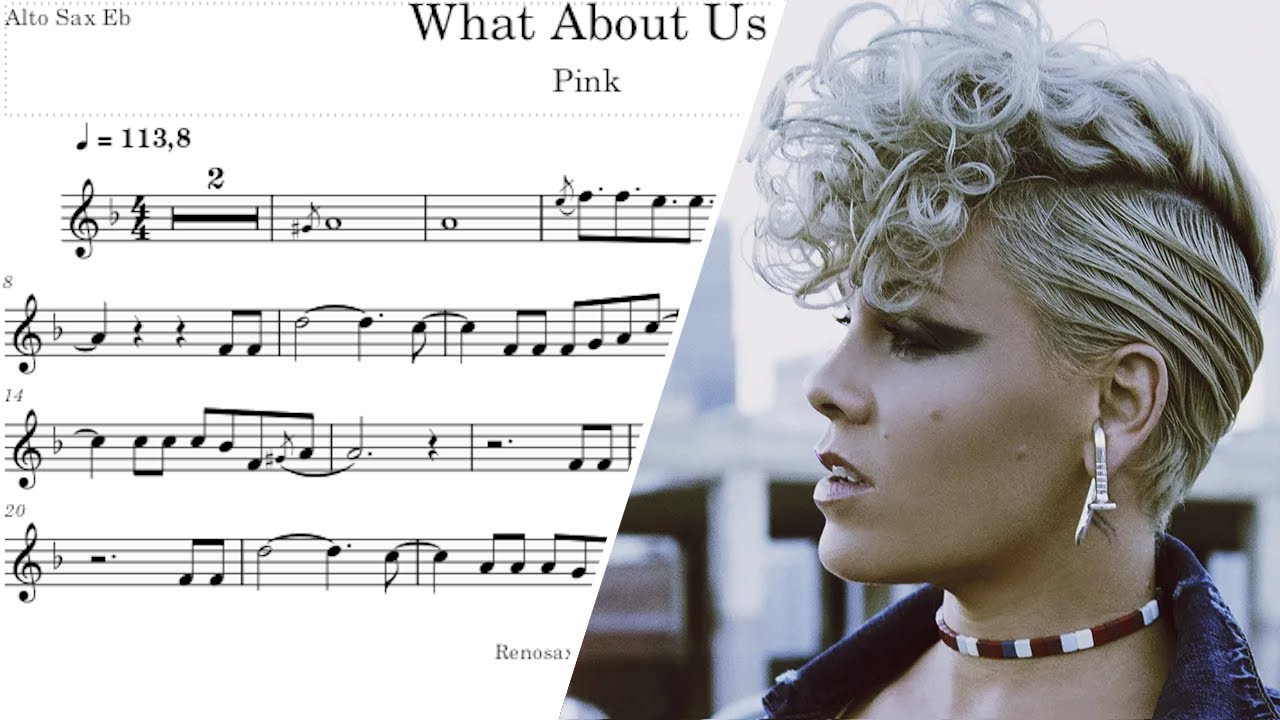 What About Us (Pink) Alto Sax Eb Sheet Music
