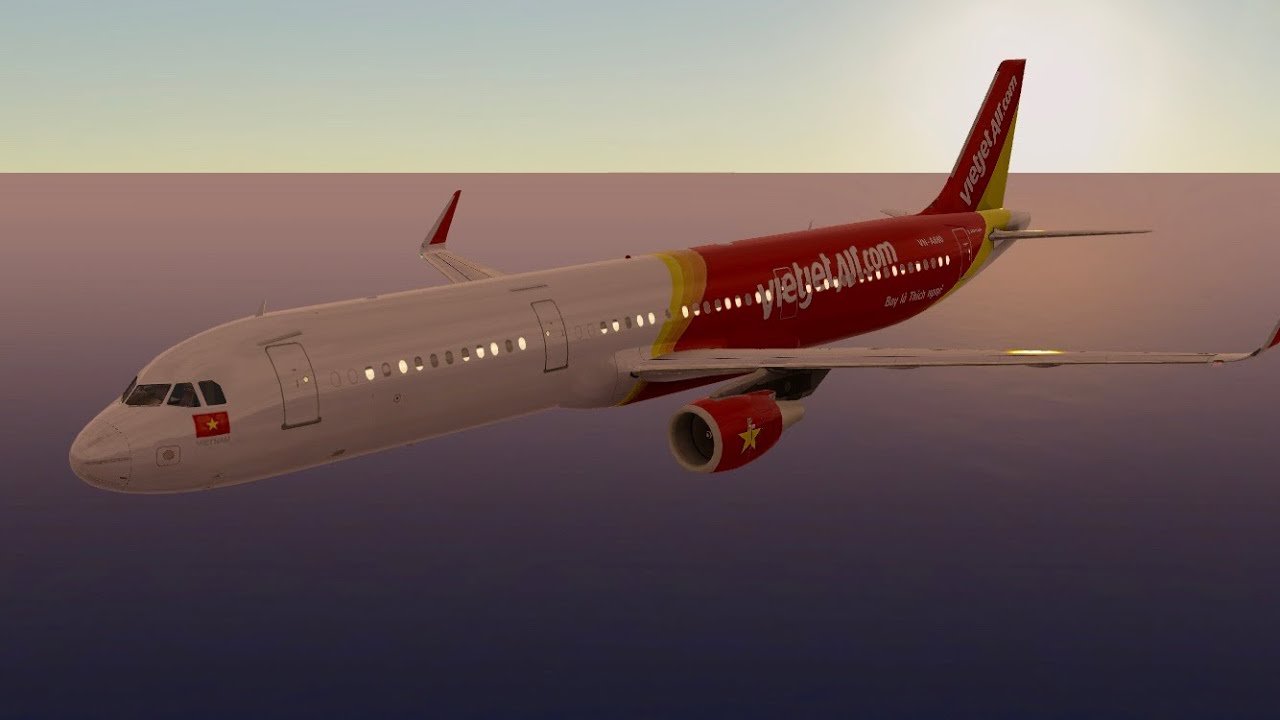 [HD] Infinite Flight Multiplayer Vietjet Air A321 takeoff KLAX