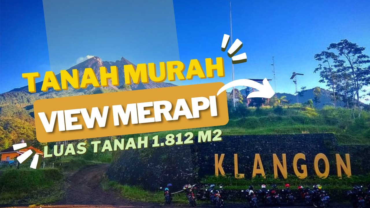 EPS 221 JUAL TANAH JOGJA MURAH MURAH LUAS TANAH 1812 M2 AREA DEKET WISATA BUKIT KLANGON, UDARA SEJUK