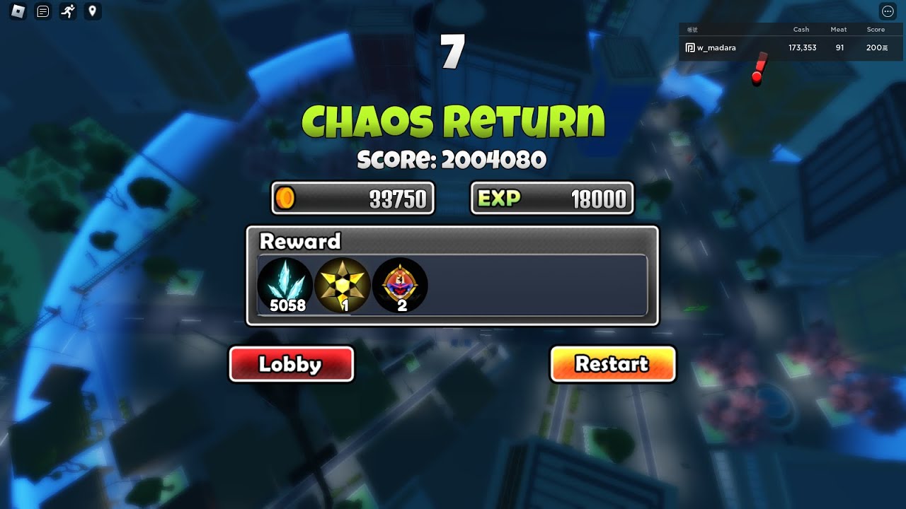 solo chaos return(insane mode) | Anime World Tower Defense