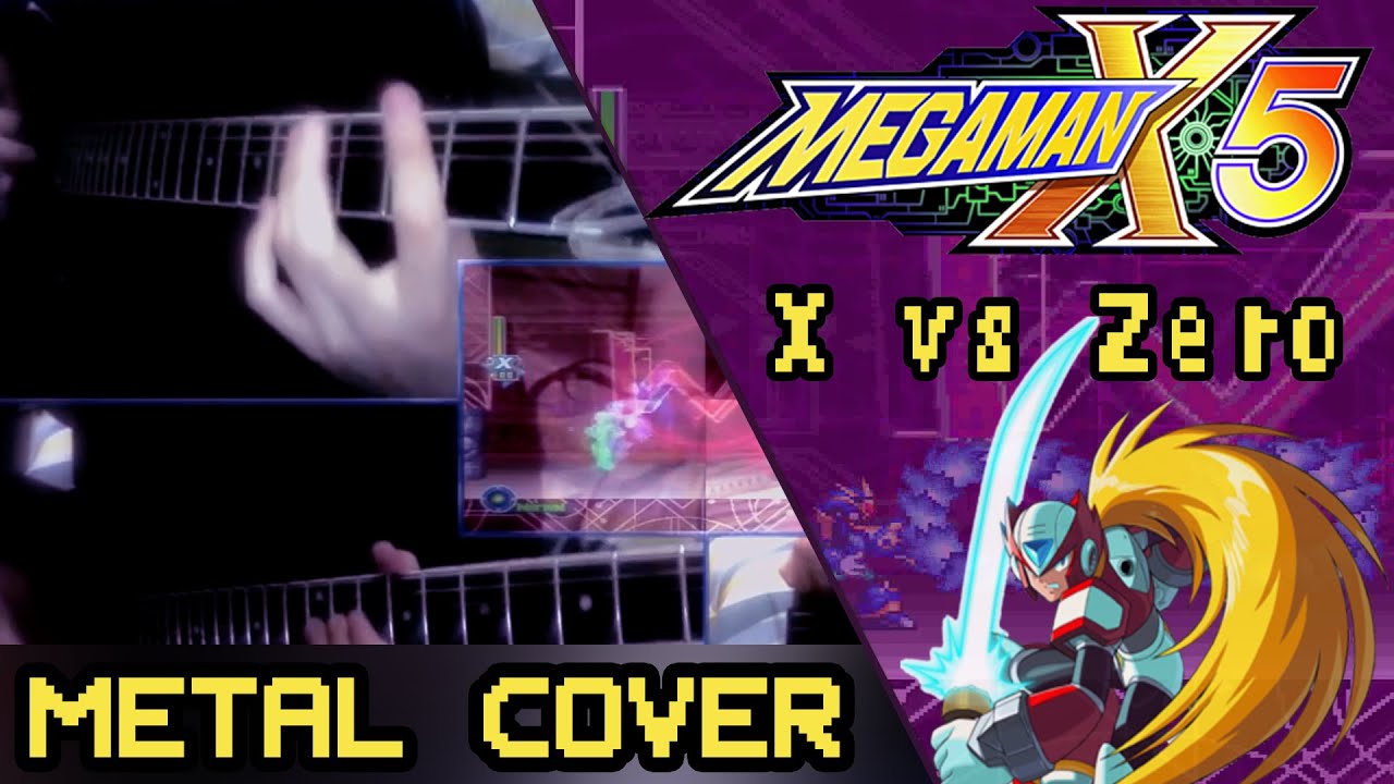 MEGAMAN X5: Megaman X vs Zero (Rock/Metal Guitar Remix Theme) | AHmusic