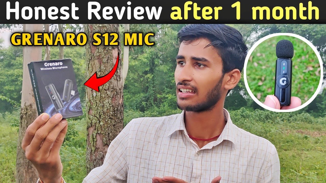 Grenaro S12 Mic 🔥 1 Month Honest Review | Best Budget wireless mic under 1000