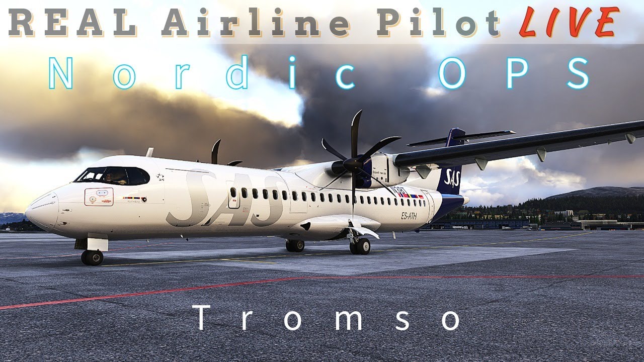 Real World SAS OPS | Tromso | ATR 72 | MSFS 24 | Real Airline Pilot | #atr #msfs2024