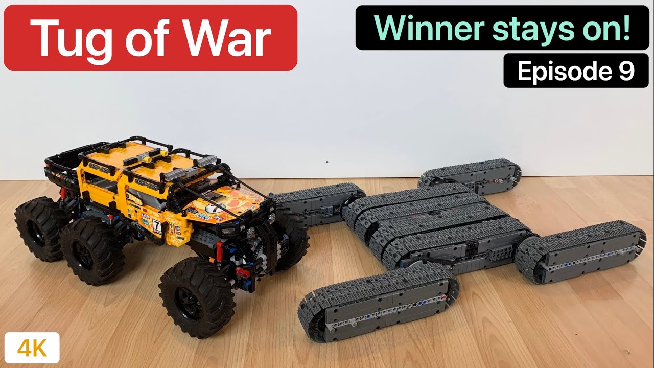 TUG OF WAR! 42099 6x6 vs Sloth! Lego Technic MOC’s Winner stays on Series. Episode 9! 4K