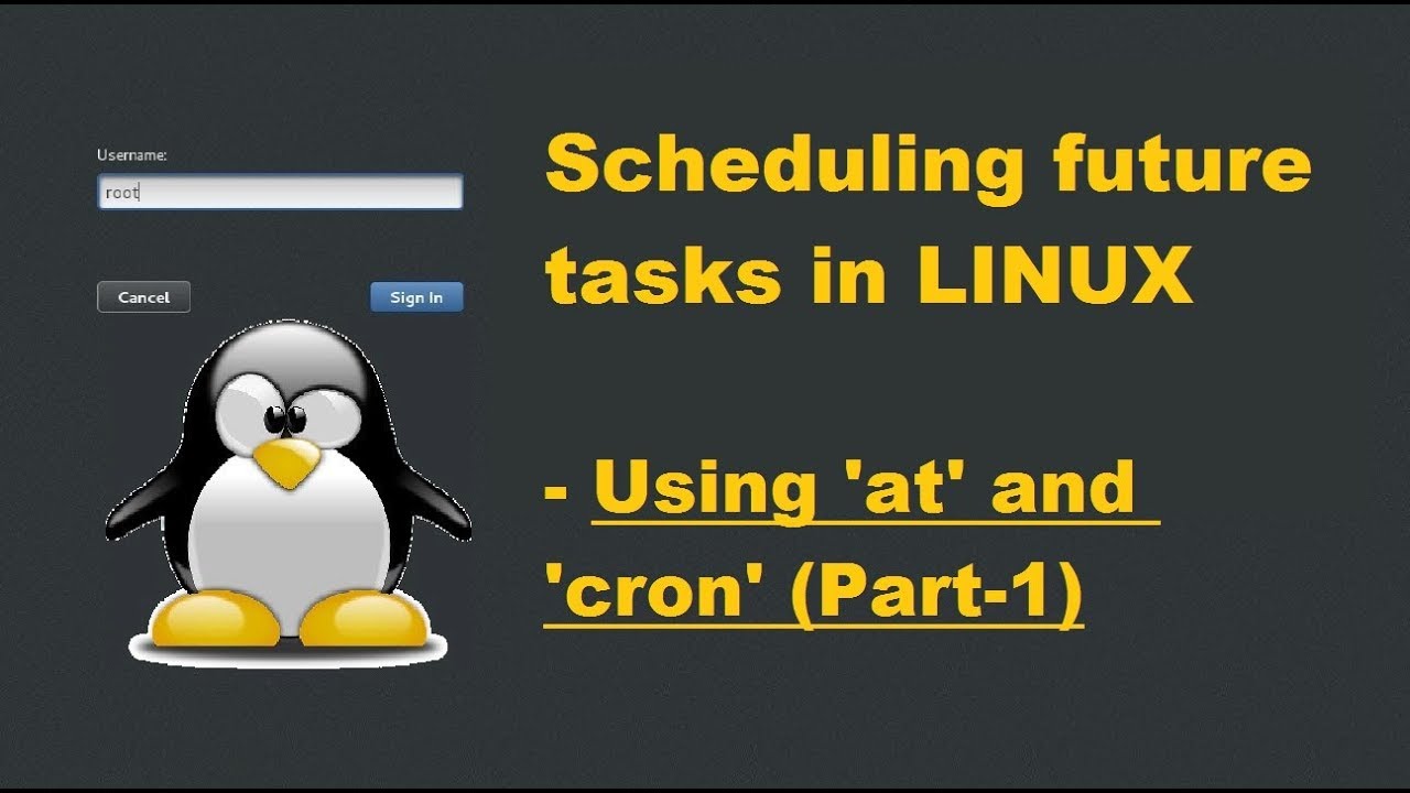 Scheduling future tasks in Linux | 'at' and 'cron' Part1 | RHEL7/CentOS7