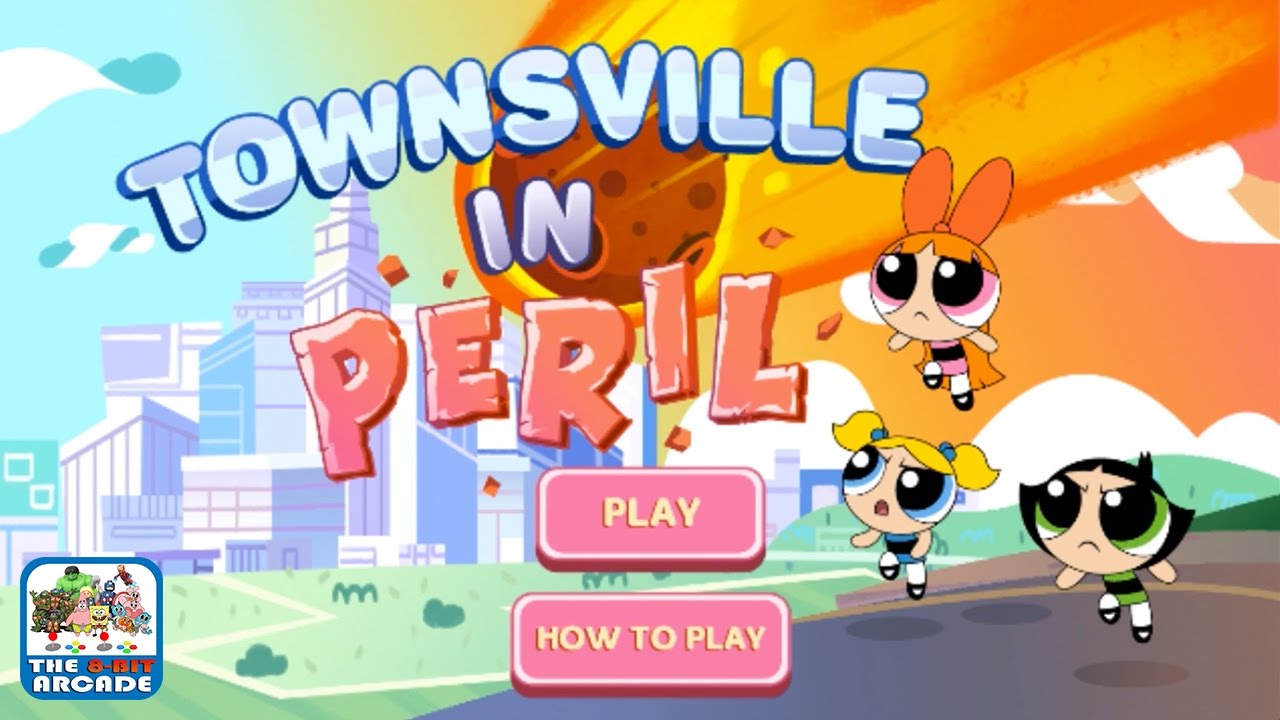 The Powerpuff Girls: Townsville In Peril - Deadly Meteor Shower (Cartoon Network Games)