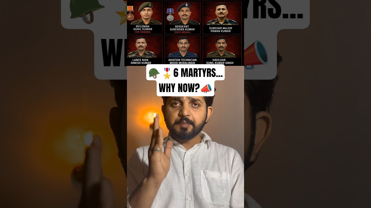 6 MARTYRS... WHY NOW #OperationSindoor #IndianArmy #praffulgarg #JusticeForSoldiers #RajnathSingh