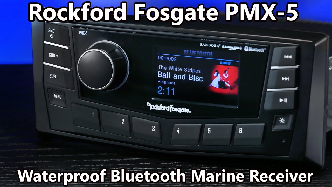 Rockford Fosgate PMX-5 Waterproof Bluetooth Radio - Sirius XM