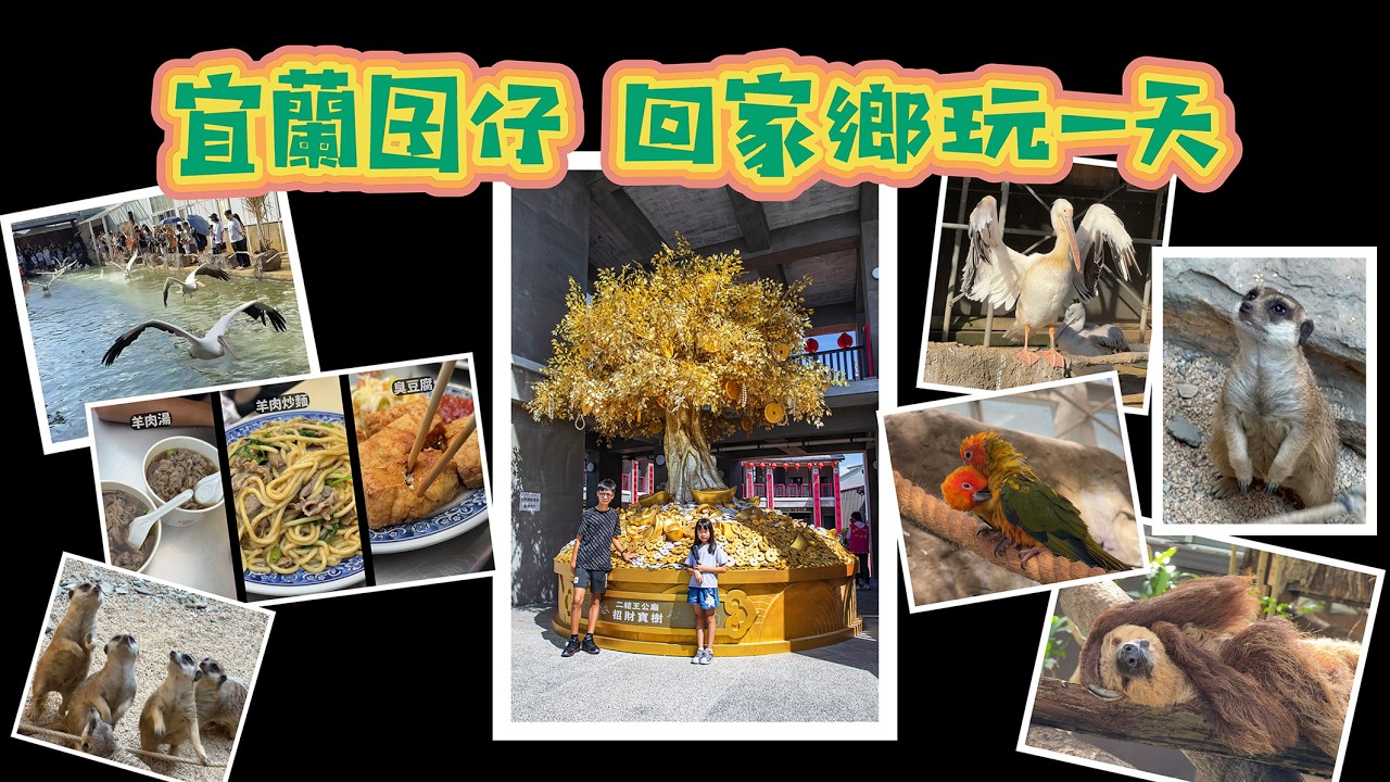 宜蘭囝仔 回家鄉玩一天!  一整天絕無冷場的旅途!  [時間管理大師]  歡迎複製行程! #親子#美食#小動物#宜蘭景點