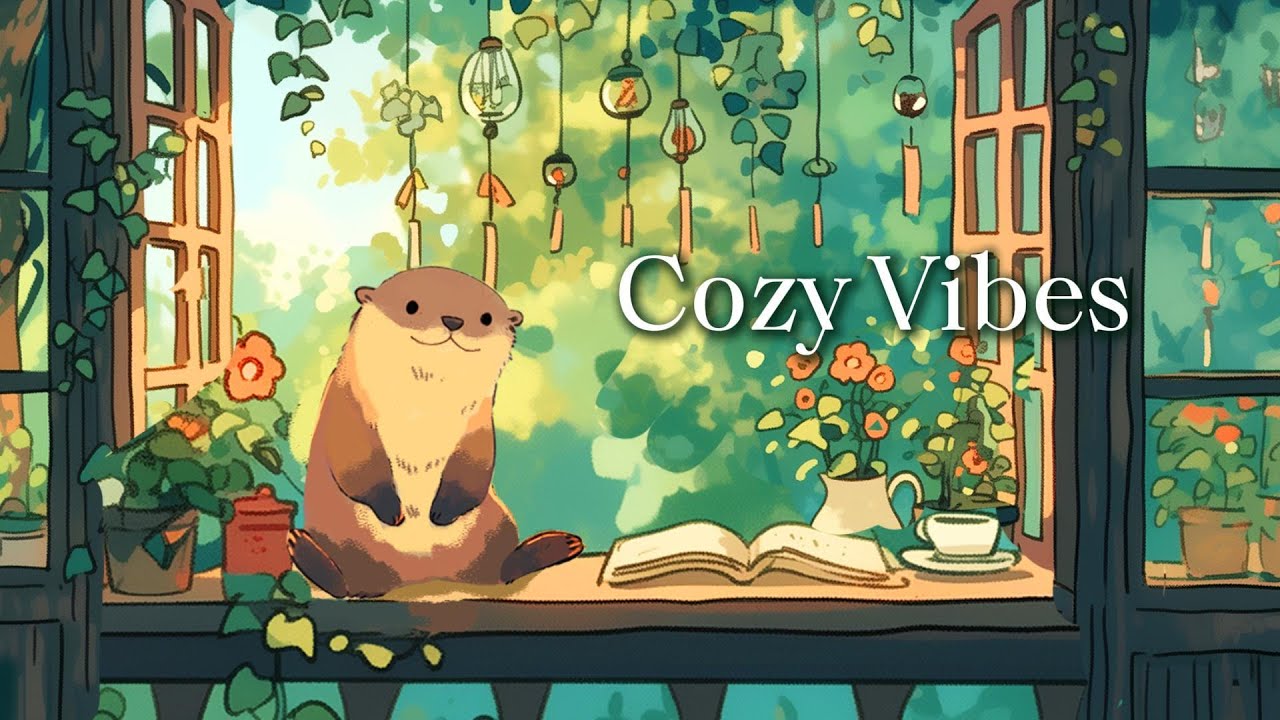 Summer Lofi Escape – Book, Wind Chime & Cool Shade #lofihiphop  #chillmusic #coffeemusic #studymusic