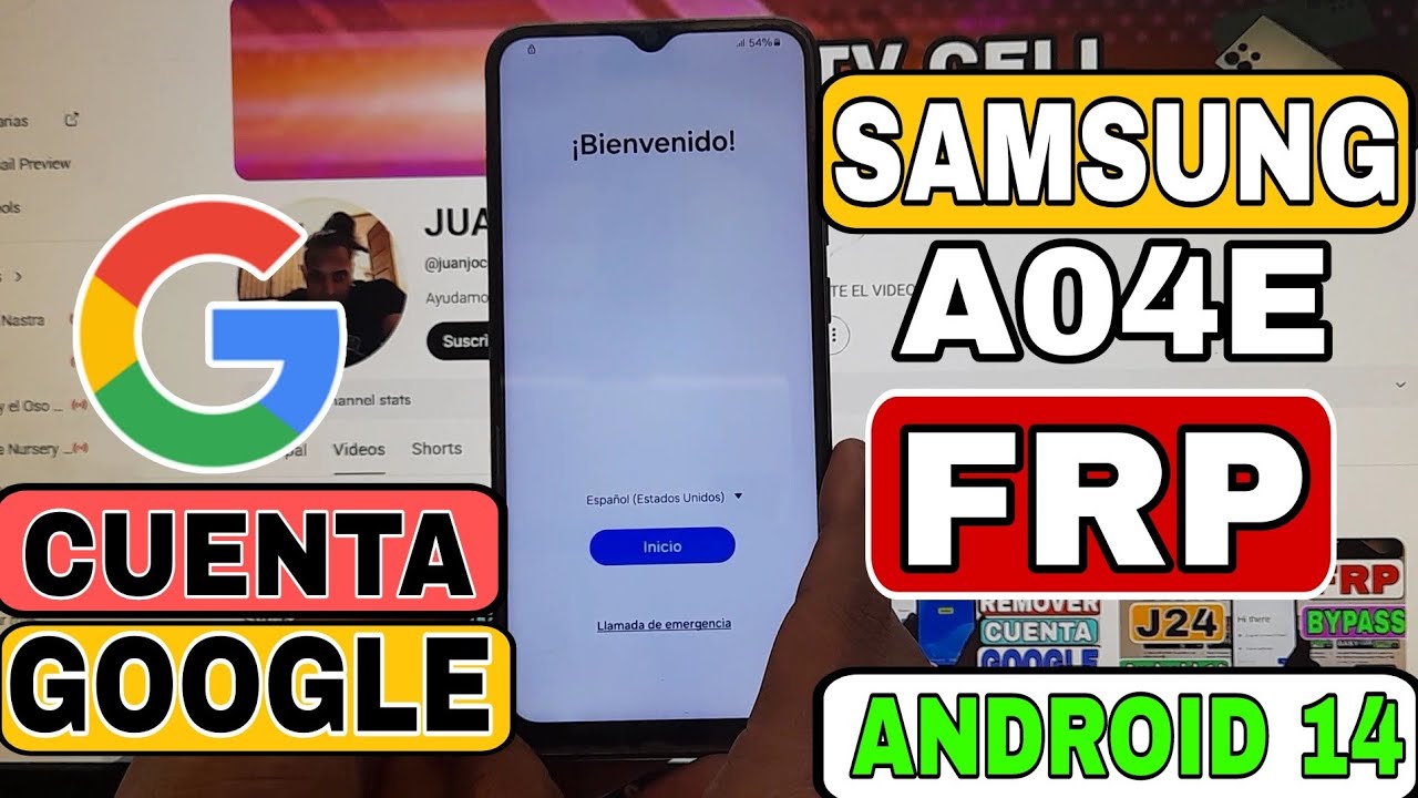 Eliminar Cuenta de Google Samsung Galaxy A04E | Android 14 | Eliminar FRP Samsung a04e 2025