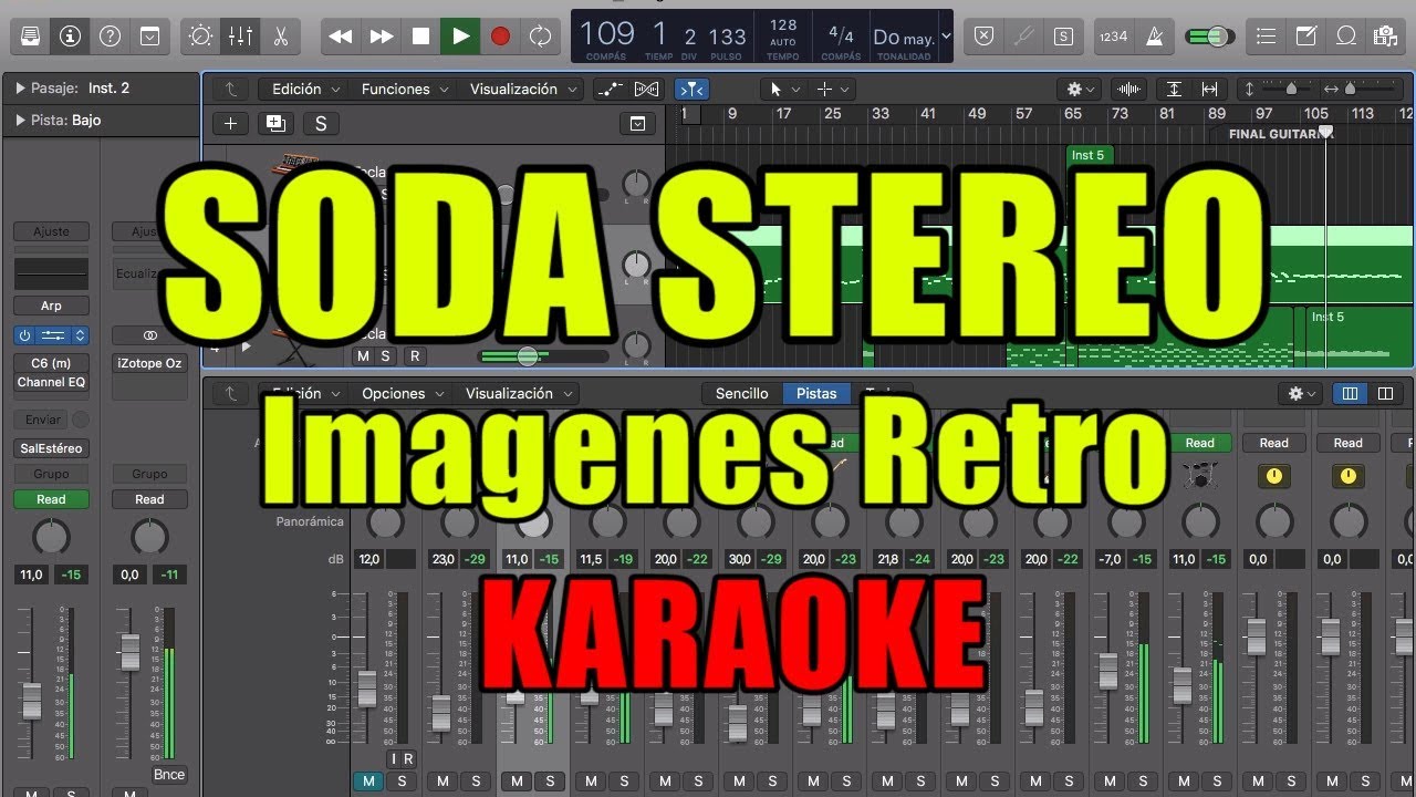 Soda Stereo - Imágenes Retro (telarañas) KARAOKE