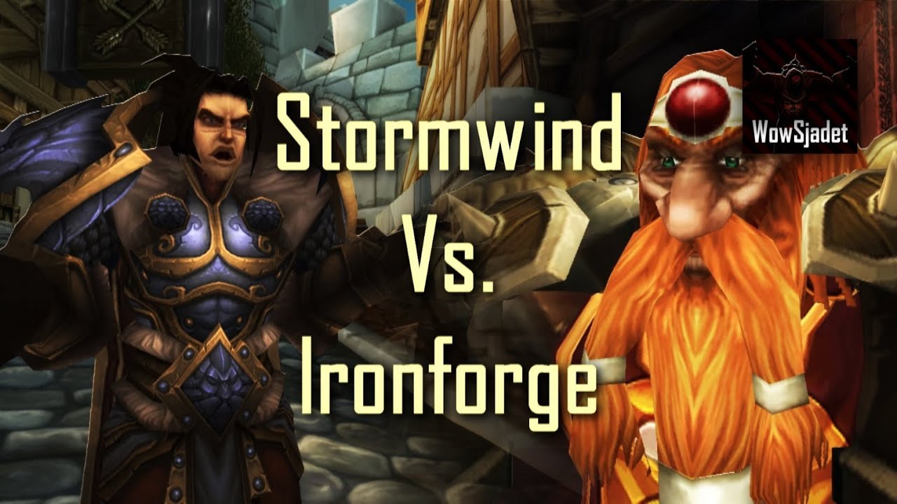 Stormwind vs Ironforge. Storslagna Rapp Dueller av Krigarkraften (WoW Svensk Machinima)