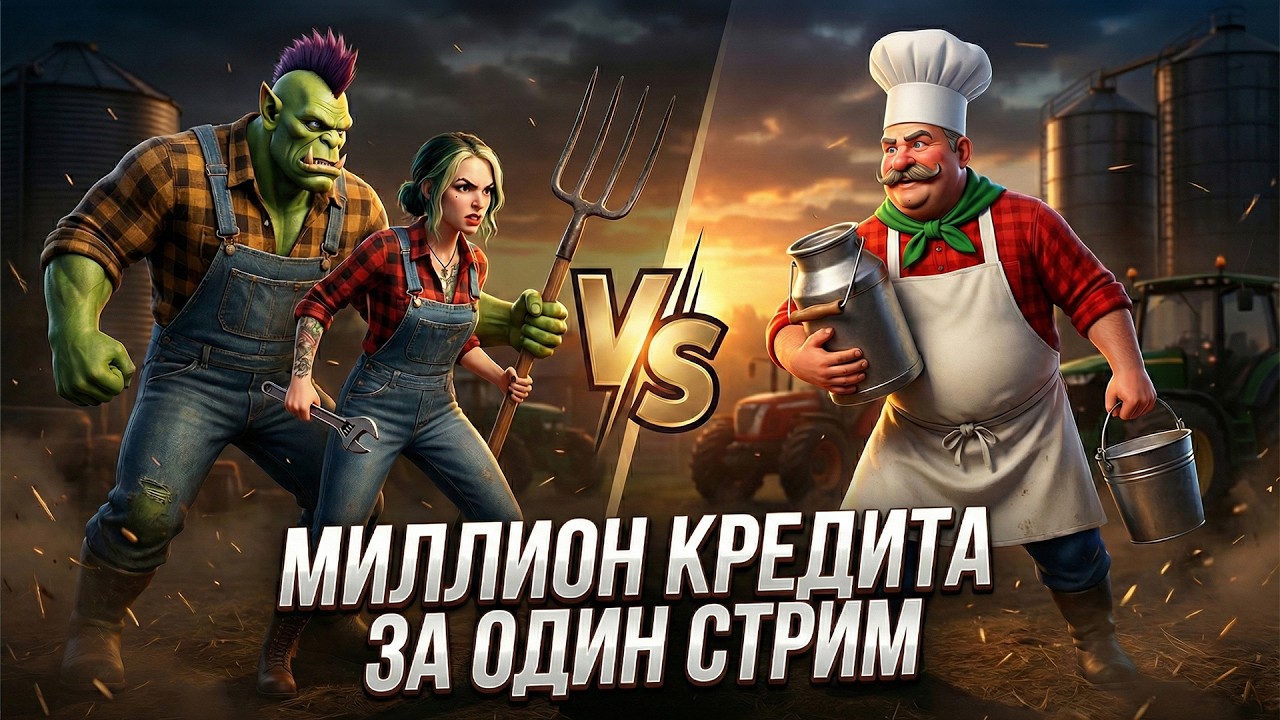 [Farming Simulator 25] ЧЕЛЛЕНДЖ: ВЫПЛАТИТЬ МИЛЛИОН КРЕДИТА ЗА ОДИН СТРИМ МОЛОЧНИКАМ!!!