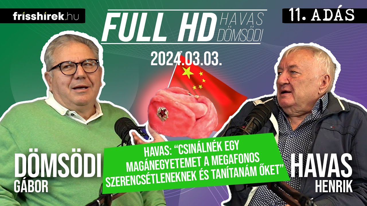 Havas: „Csinálnék egy magánegyetemet a megafonos szerencsétleneknek, és tanítanám őket”