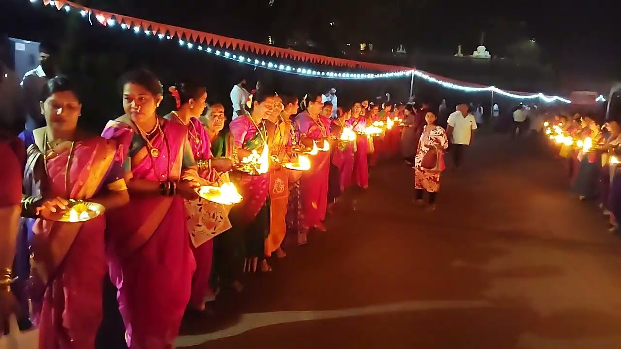 श्री सातेरी भगवती देवीच्या पालखी उत्सवा निमित्त हळदो णा येथे दिवजोत्सव.