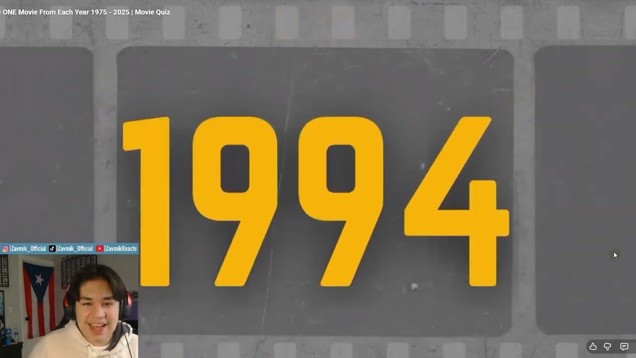 Zav Reacts to Save ONE Movie From Each Year 1975 - 2025 | Movie Quiz