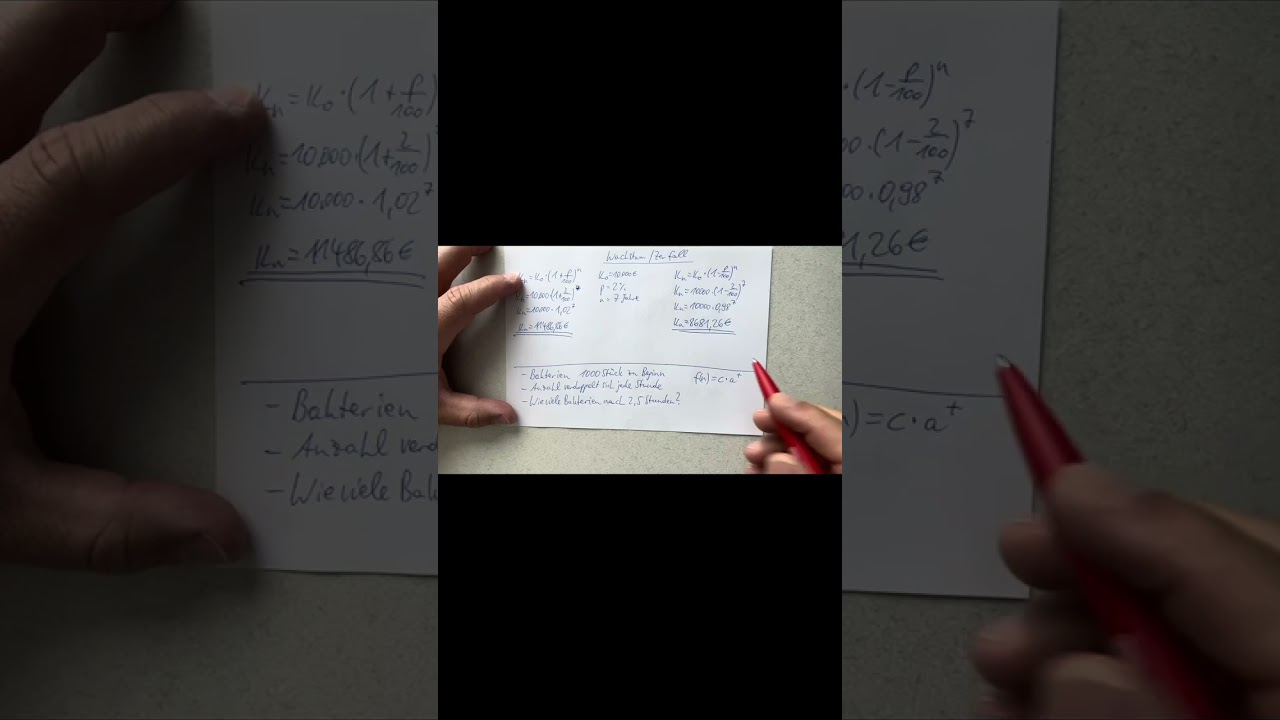 Exponentielles Wachstum / Zerfall